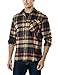 CQR CQ-HOF110-IDG_X-Large Men's Flannel Long Sleeved Button-Up Plaid 100% Cotton Brushed Shirt HOF110