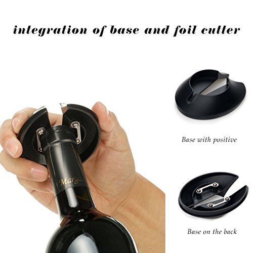 YIMI Electric Wine Opener,Electric Red Wine Bottle Opener Wine Bottle Opener with Removable Free Foil Cutter, Sommelier Dedicated Bottle Opener ,tainless Steel Rechargeable Wine Opener With Dry Batter - Thumbnail 4