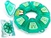 Pillnut7 (Aqua), 7 Day Pill Organizer, Unbreakable BPA Free Rubberized, Weekly Pill Dispenser for Daily Medicine, Vitamins & Supplements, Travel Friendly Pill Box