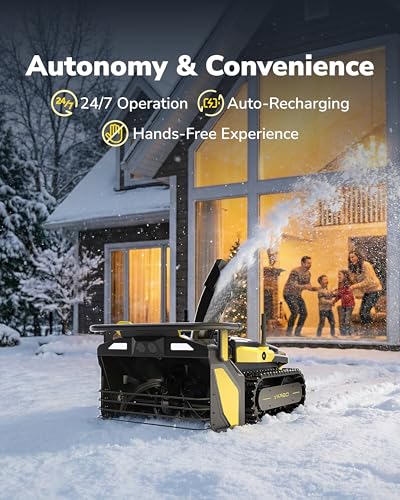 YARBO 4-in-1 Modular Robot, Lawn Mower Pro, Snow Blower, and Blower with Auto-Charging, Wire-Free Setup, AI Multi-Zone Mapping & RTK for Navigation