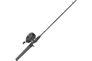 Zebco Roam Spincast Reel and Fishing Rod Combo, 6-Foot 2-Piece Fiberglass Fishing Pole with ComfortGrip Handle