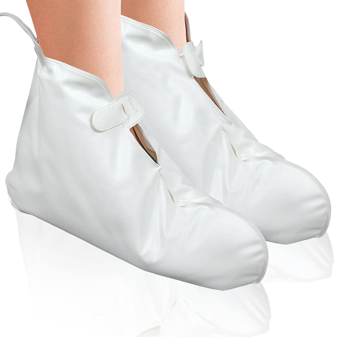 Photo 1 of ForPro Professional Collection Premium Heated Booties, Electric Thermal Moisturizing Foot Warmers for Spa Treatments, Dual Temperature Settings, 1-Pair