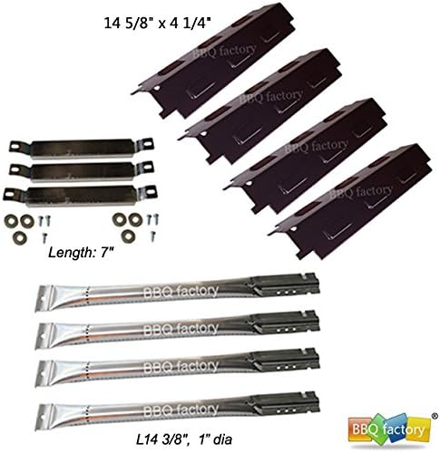 bbq factory® Replacement Charbroil 463440109 Gas Grill Burners,Heat Plates, Carryover Tubes