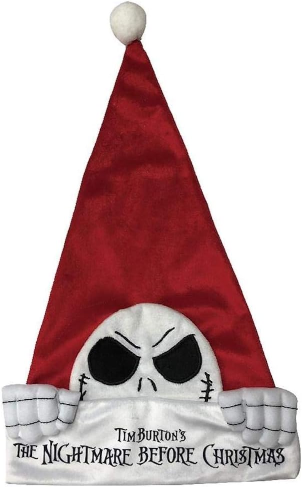 Nightmare Before Christmas Disney The Jack (Kilroy Style) Santa Hat
