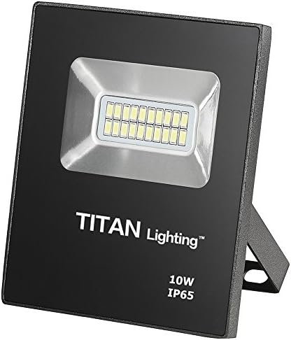 Titan Lighting Bronze Frameless 10W Led Flood Lights, 50W Halogen/CFL Replacement, 850LM, 6000K Day Light, Waterproof, 120-277V, Instant on
