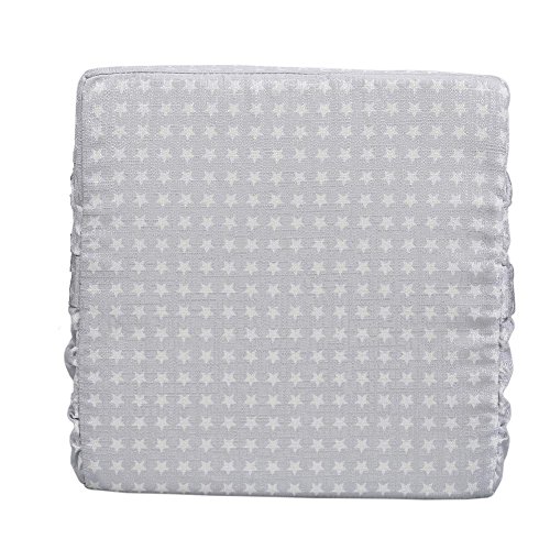 Topwon 3.1 Inch Height Increase Kitchen Chair/High Chair/Booster Seat Cushion Pads for Kids (Grey)