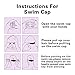 i-Summer Lightweight, Non-Toxic, Flexible And Resilient Silicone Swimming Cap Suitable for All Ages and All Hair Lengths, also Comes With Nose Clip And Ear Plugs