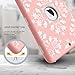 iPad 5th Generation Case, iPad 9.7 2017 Case, Hocase Shockproof Dual Layer Hard Shell Rubber Bumper Protective Case with Flower Vine Pattern and Kickstand for iPad Model A1822/A1823 - Rose Gold/Grey