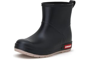 HSBDNZQ Rain Boots for Women, Lightweight Warm Waterproof Rain Boots, Anti-Slipping Garden Boots Soft and Durable, Chelsea Rain Boots with Comfortable Insoles for Outdoor