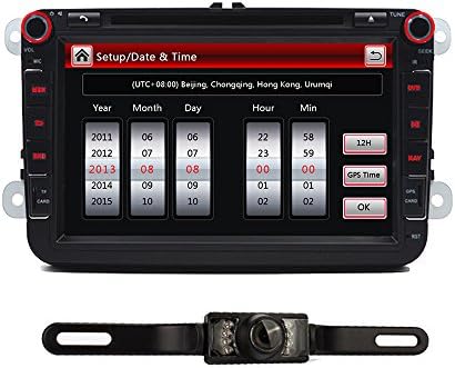 Tmaxlife 8inch Monitor HD Touchscreen Auto Car DVD Player GPS Navigator For Volkswagen Jetta Golf Passat Tiguan T5 VW Skoda Seat with CanBus Bluetooth Map Card RDS Radio USB Port SD Slot