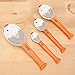 Bits and Pieces - Ceramic Chicken Measuring Spoons - Whimsical, and Practical Chicken Figurine with 4 Measuring Spoons - Adds Quirky Charm to Your Kitchen.