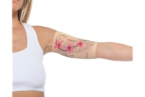 Linphelle Coverpicc PICC Line Cover – Fashionable Upper Arm Cover – Soft, Microfiber Arm Sleeve to Protect PICC Lines (Large,