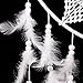 Whitelotous 36.6'' Big Size White Handmade Dream Catcher with Feathers Hanging Decor
