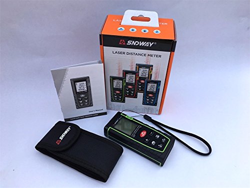 SNDWAY Distance Laser Meter LCD Backlight 40m/131ft Digital Laser distance rangefinder