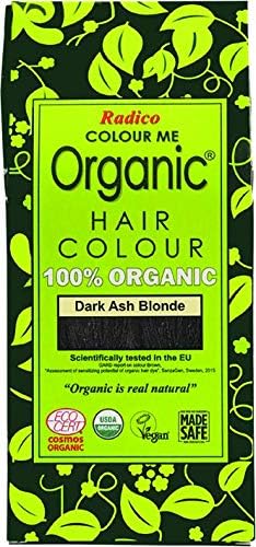 Radico Colour Me Organic Dark Ash Blonde Plant Hair Colour (Organic, Vegan, Natural Cosmetics) DarkAsh, 100 g (Pack of 1)
