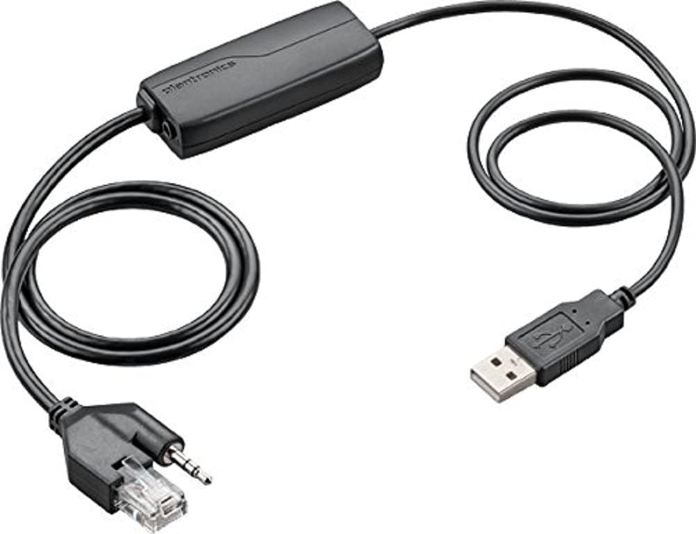 Plantronics APU-72 Electronic Hook Switch Cable, Black