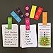 Chakra Magnetic Bookmarks (8 Pieces) with Mini Guide for Women and Men, for Book Pages or Journals