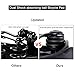 TONBUX Most Comfortable Bicycle Seat, Bike Seat Replacement with Bicycle Taillight Reflective Tape Dual Shock Absorbing Ball Wide Bike Seat Saddle Bicycle Gel Seat (Black)