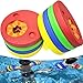 flytoup Arm Floats for Kids Safe Detachable Swimming Training Equipment Swim Band Easily Learn to Swim Colorful 8PCS Swim Discs in Pool Lake Ocean (4 Color, Normal)