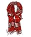 MINAKOLIFE Classic Cashmere Feel Winter Scarf in Rich Plaids Red