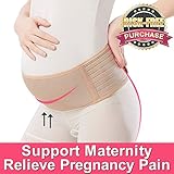 E. Park Pregnant & Postnatal Band, Support Maternity Belt / Relieve Pregnancy Pain & Support Postnatal Recovery, Moves Easily with Excellent Breathable Material - One Size fits Most.