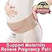 Pregnant & Postnatal Band, Support Maternity Belt / Relieve Pregnancy Pain & Support Postnatal Recovery, Moves Easily with Excellent Breathable Material - One Size fits Most. (Khaki-XL)