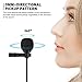 TONOR Dual Lavalier Microphone, Lapel Interview Mini Omnidirectional Condenser Shirt External Mic for iPhone, Android Smartphones, iPad, 55 inch, Black