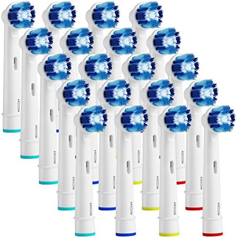 ToothBrush Replacement Heads Compatible with Braun Oral B Electric Toothbrush Oral-B Electric Toothbrush Pro1000 Pro3000 Pro5000 Pro7000 Precision Clean, 20 Count