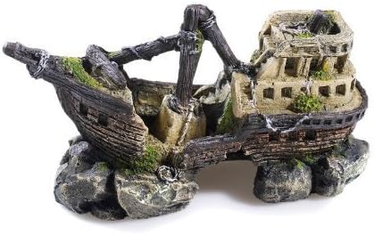 Polyresin Small Galleon Aquarium Decoration 15cm