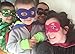 Aimike DIY Drawing Superhero Costumes Party Dress Up Cape Reversible with 5 Masks and Bracelets for Kids