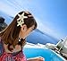 3'' 2'' Huge Pretty Natural Starfish Star Hairpin Hair Clip Beige (2