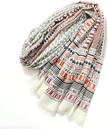 YUNEE Cotton Soft Scarf Bohemian Wrap Shawl Beach Towel (Color1)