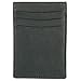 Alpine Swiss Men's Top Grain Leather Minimalist Money Clip Front Pocket Wallet, Black