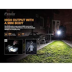 Fenix E03R Keychain Flashlight, Rechargeable 260