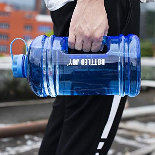 Blue BPA-free water bottle with a price tag of $11.99.
