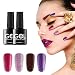 Glitter Gel Nail Polish,UV LED Soak Off Gel Polish,Renstorm Lacquer Set DIY Nail Art Manicure Kit With 4Pcs primary