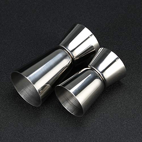 JJZXD Edelstahl Cocktail Shaker Single Double Shot Kurz Getränk Alkohol Jigger Cup Bartender Kit Bar Tool (Size… – Bild 4