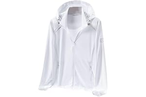 Cromoncent Women's UPF 50+ Sun Protection Jacket Hooded Cooling Shirt Athletic Jacket for Women with Pocket