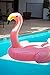 Flamingo Inflatable Floatie - Large Ride On Blow Up Pool Toy Swimming Summer Fun Games - Pink