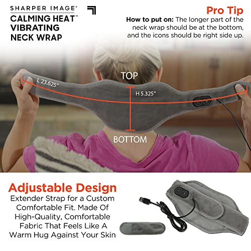 Calming Heat Neck Wrap by Sharper Image Personal Electric Neck Heating