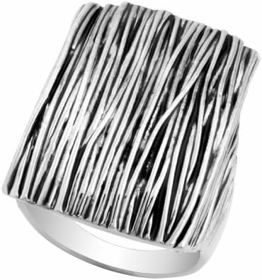 JanKuo Jewelry Large Antique Cocktail Ring with Gift Box