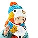 Datework Baby Useful 2 in 1 Cartoon Hats Baby Hats Hat Scarf Winter Autumn (Blue)