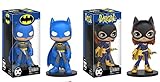 Funko Wobbler DC Comics Blue Batman & Modern Batgirl BUNDLE Set of 2 Bobble Head Action Figure