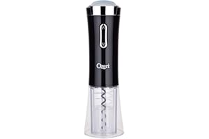 Ozeri Nouveaux Electric Removable Free Foil Cutter Wine Opener, Black