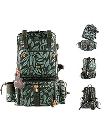 Kingdomfishing   Mochila multifuncional para pesca, desmontable, con abrazadera de combinación, para almacenamiento, para artículos de pesca, con bolsa para teléfono
