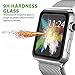 Apple Watch Screen Protector, Amoner 42mm iWatch Tempered Glass Screen Protector [Full Coverage] [Scratch-Proof] [Bubble-Free] Screen Film for 42mm iWatch Series 1/2/3, Black