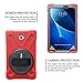 BRAECN for Galaxy Tab A 10.1 Case 2016, Heavy Duty Shockproof Kids Friendly Case with Rotating Hand Strap, Kickstand, Carrying Shoulder Strap for Samsung Galaxy Tab A 10.1 2016 Model -Red