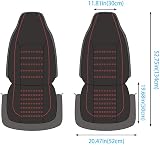 AUTOYOUTH Red Black Front Car Seat Covers Universal Waterproof PU Leather view 8