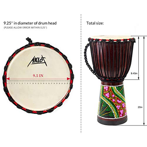 3 Hand+Carved+Mahogany+Goatskin+Drumhead+Beginners