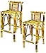 RAM Gameroom Products 28-Inch Bamboo Tiki Bar Stools (Set of 2)